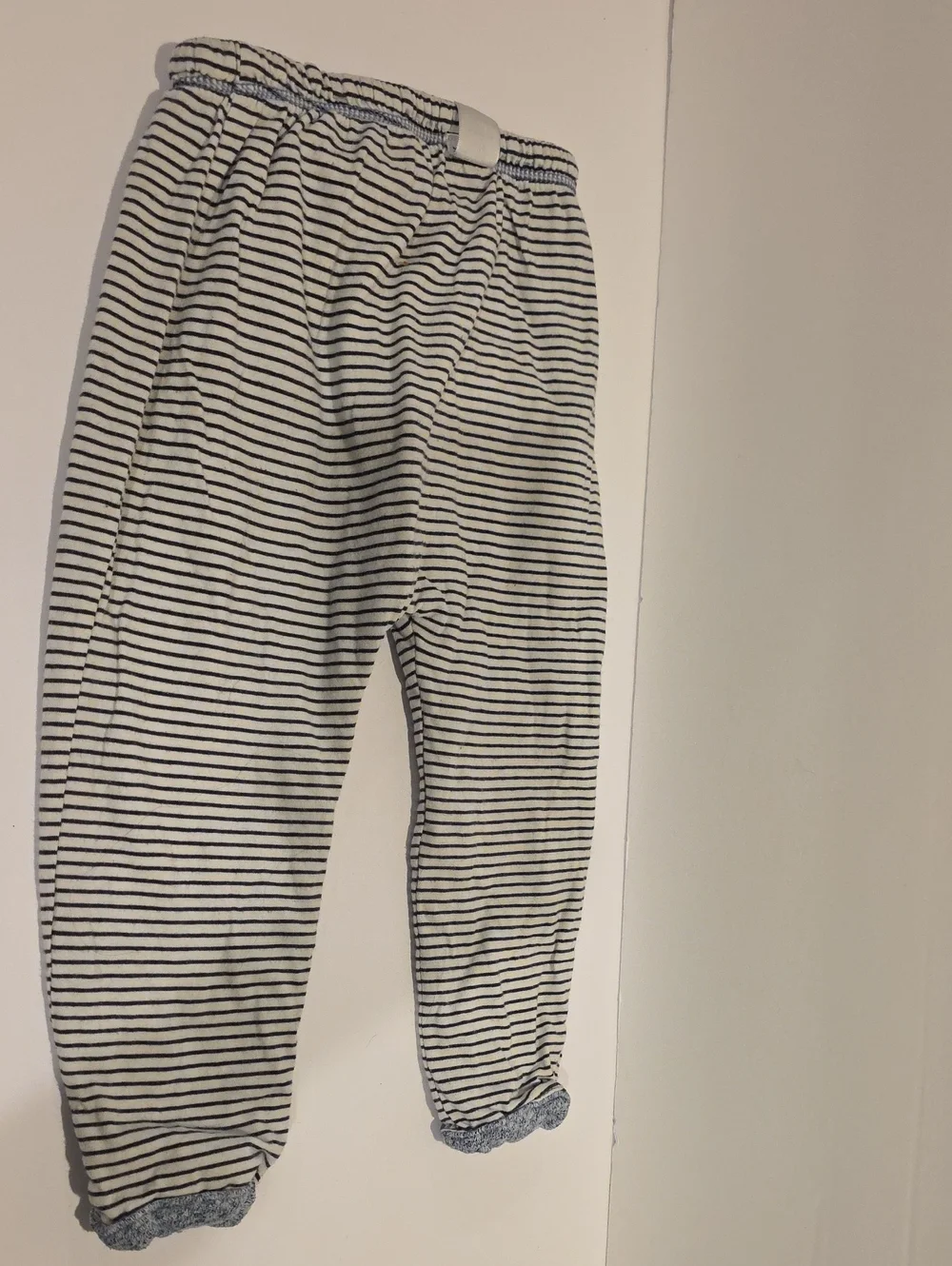 Baby Gap Size 18-24 Navy & White Striped Casual Lounge Pants Reversible